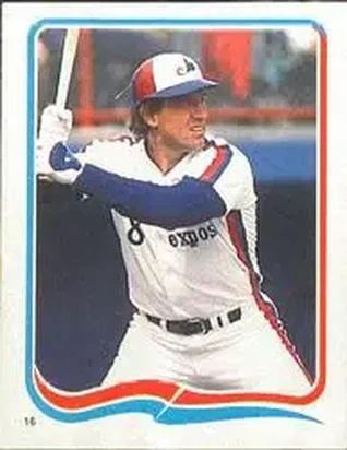 1985 Fleer Star Stickers #16 - Gary Carter - Montreal Expos