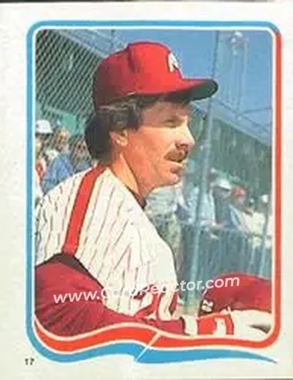 1985 Fleer Star Stickers #17 - Mike Schmidt - Philadelphia Phillies - Front