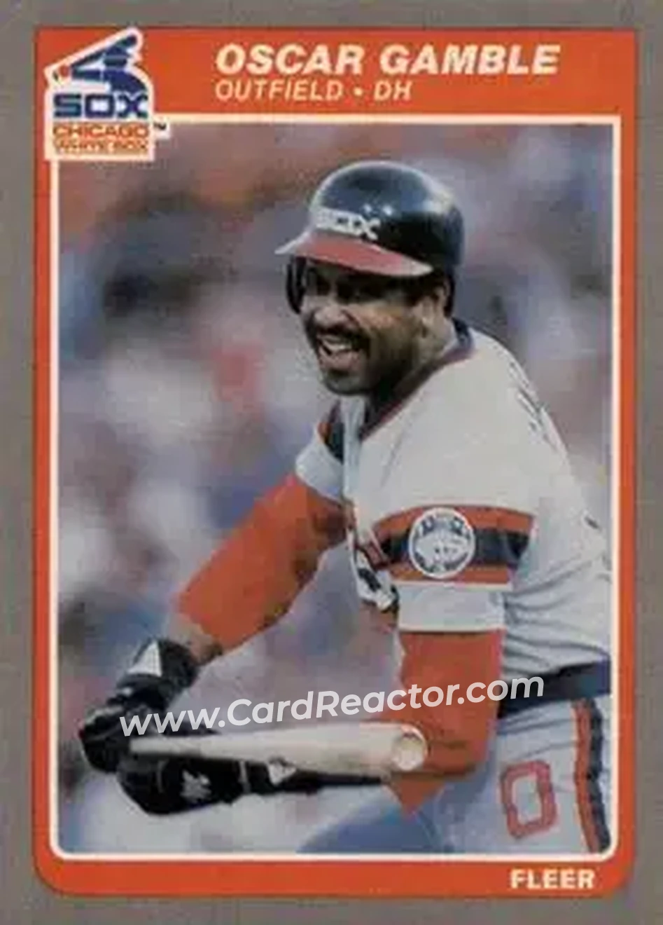 1985 Fleer Update #U-44 - Oscar Gamble - Chicago White Sox - Front