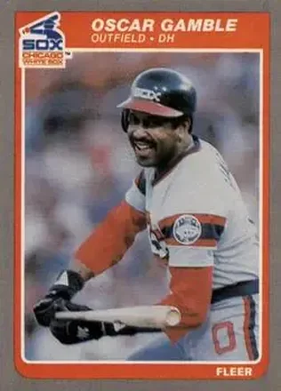 1985 Fleer Update #U-44 - Oscar Gamble - Chicago White Sox