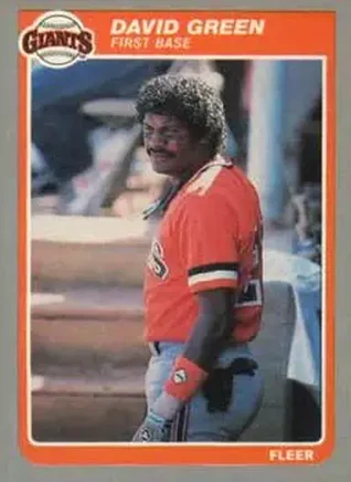 1985 Fleer Update #U-46 - David Green - San Francisco Giants