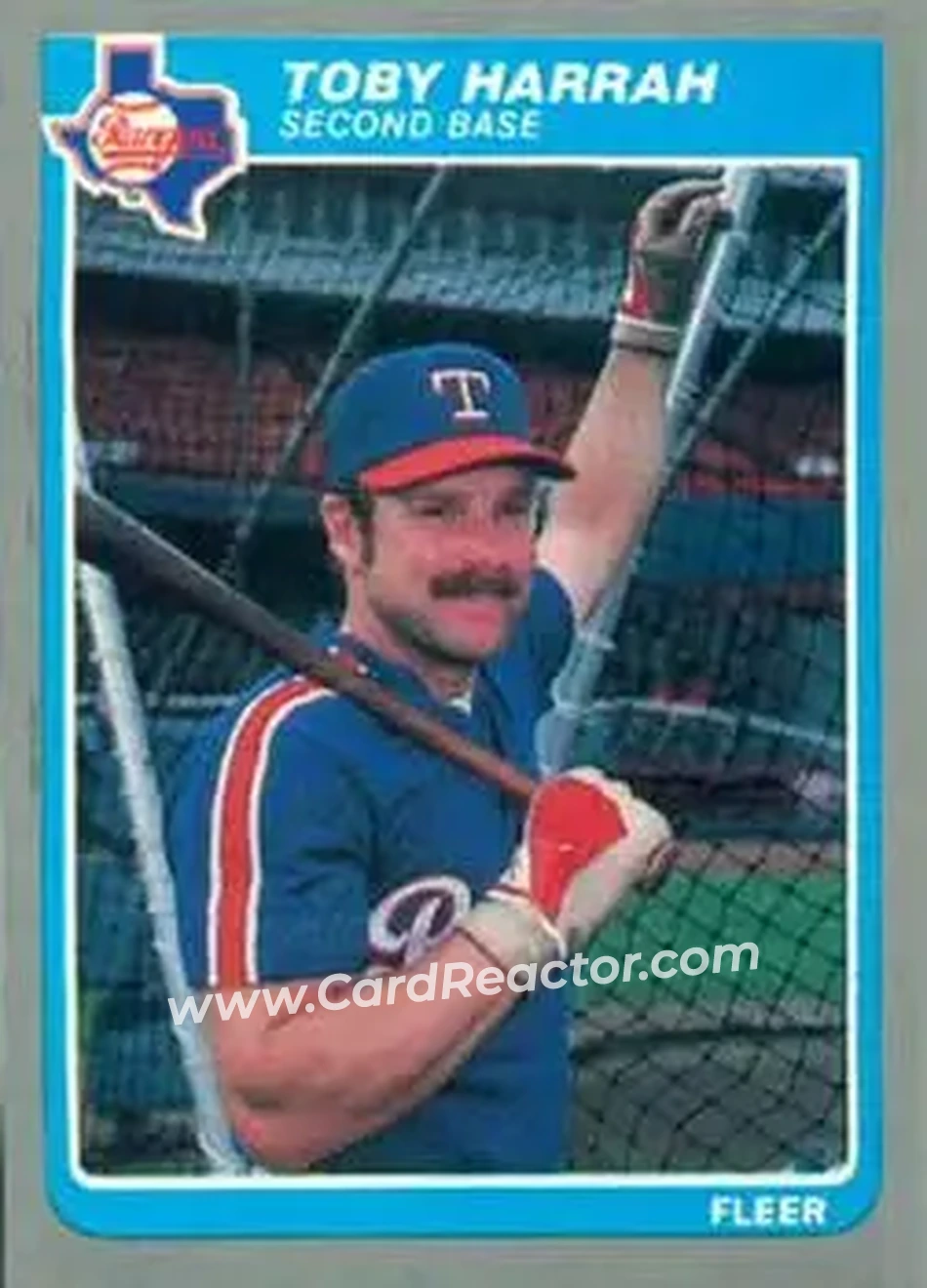 1985 Fleer Update #U-49 - Toby Harrah - Texas Rangers - Front
