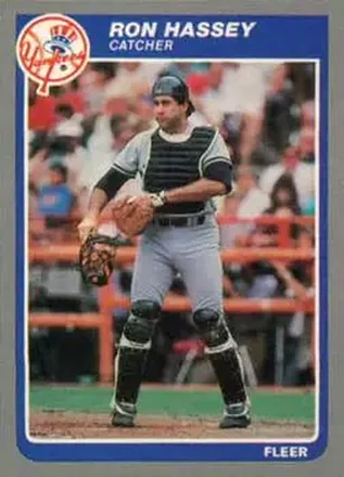 1985 Fleer Update #U-50 - Ron Hassey - New York Yankees