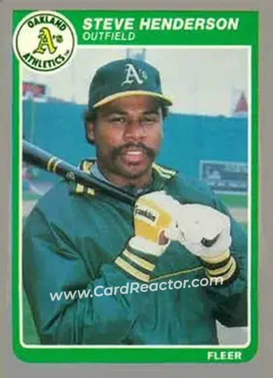 1985 Fleer Update #U-52 - Steve Henderson - Oakland Athletics - Front 1985 Fleer Update #U-52 - Steve Henderson - Oakland Athletics - Front