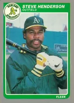 1985 Fleer Update #U-52 - Steve Henderson - Oakland Athletics