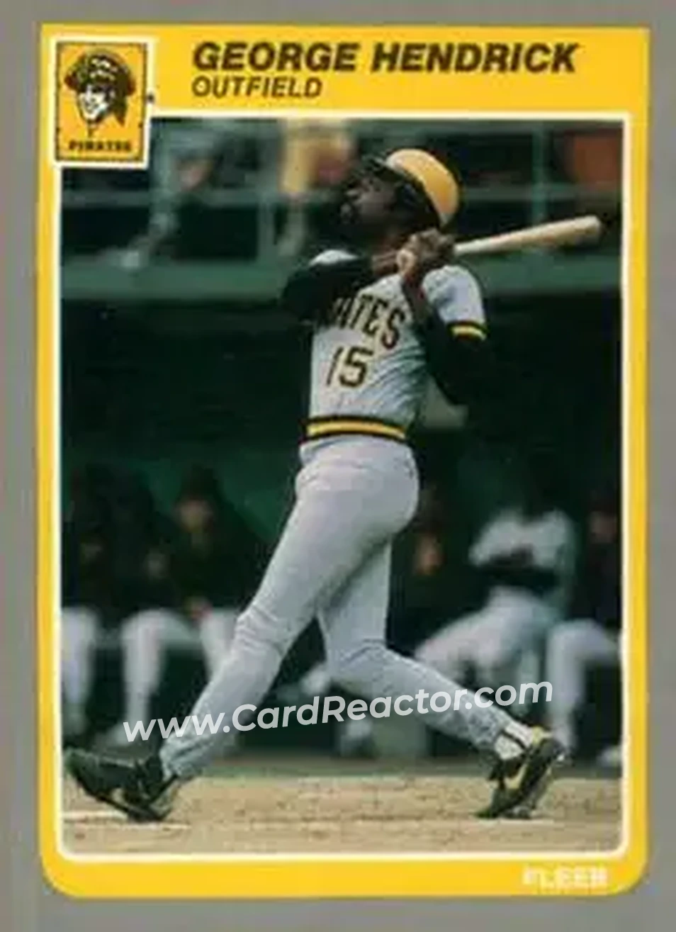 1985 Fleer Update #U-53 - George Hendrick - Pittsburgh Pirates - Front 1985 Fleer Update #U-53 - George Hendrick - Pittsburgh Pirates - Front