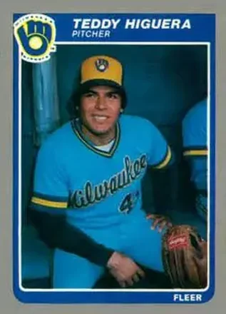 1985 Fleer Update #U-54 - Teddy Higuera - Milwaukee Brewers
