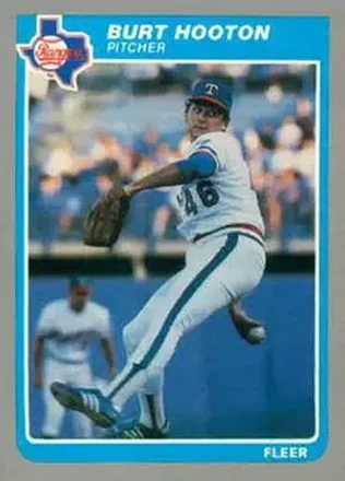 1985 Fleer Update #U-56 - Burt Hooton - Texas Rangers