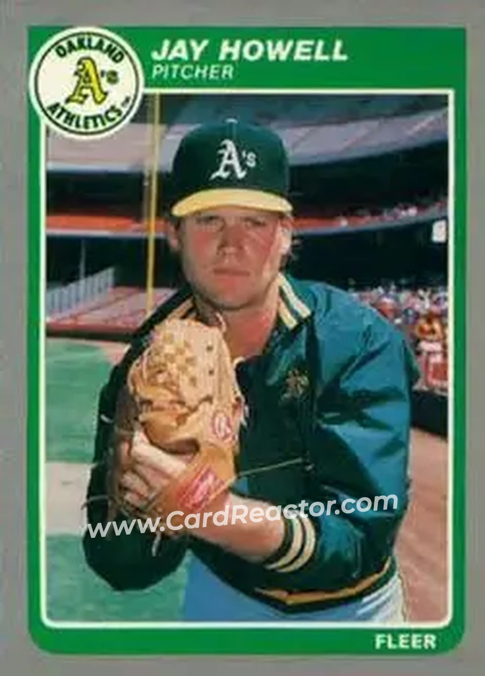 1985 Fleer Update #U-57 - Jay Howell - Oakland Athletics - Front