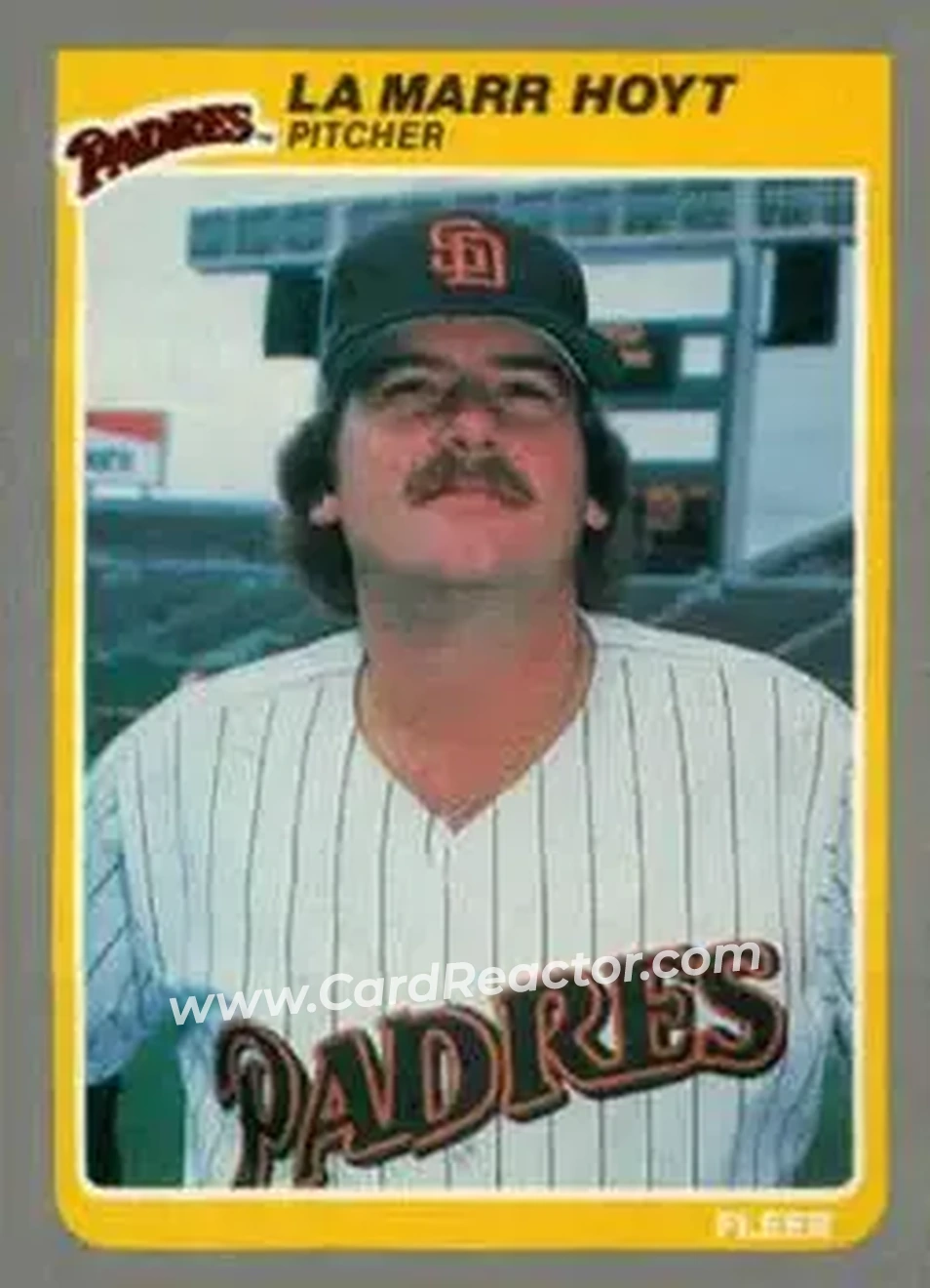 1985 Fleer Update #U-58 - LaMarr Hoyt - San Diego Padres - Front