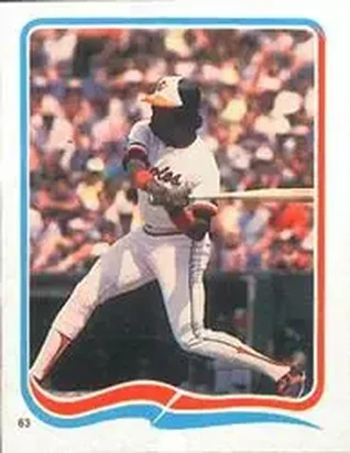 1985 Fleer Star Stickers #63 - Eddie Murray - Baltimore Orioles