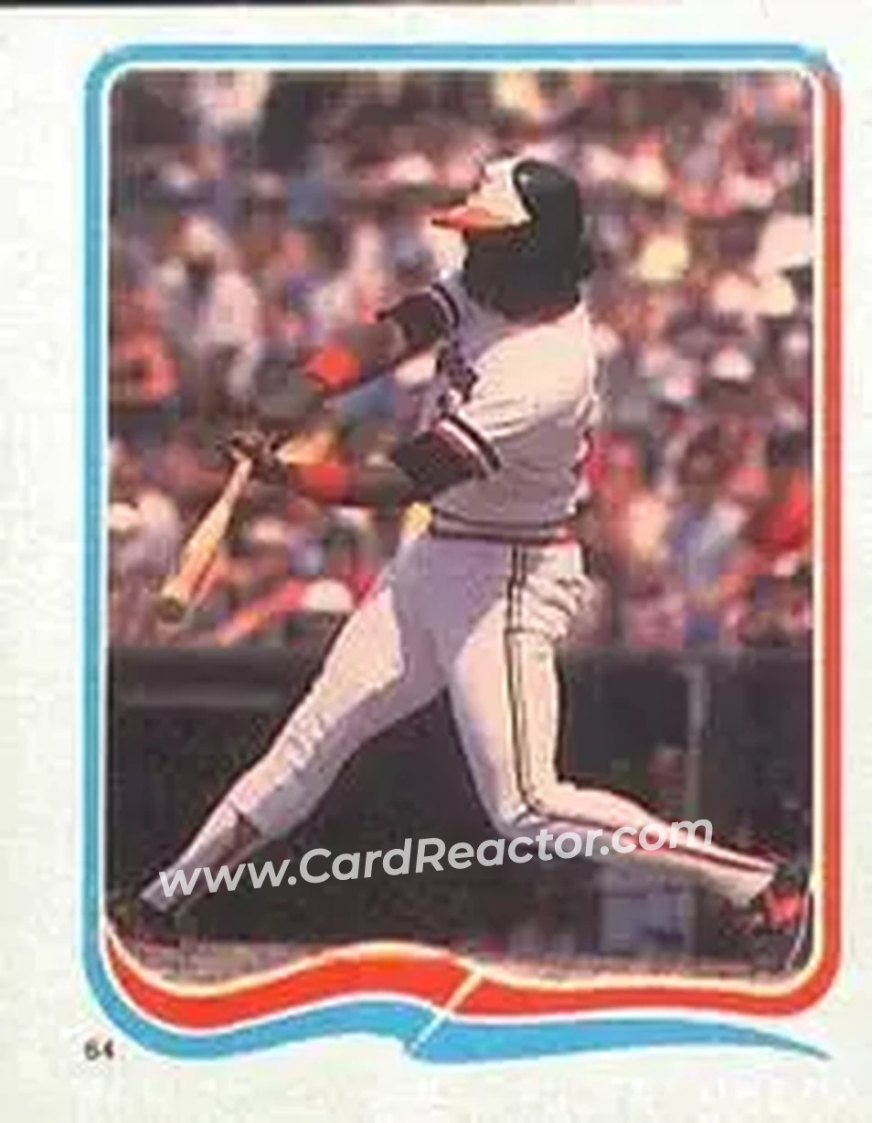 1985 Fleer Star Stickers #64 - Eddie Murray - Baltimore Orioles - Front