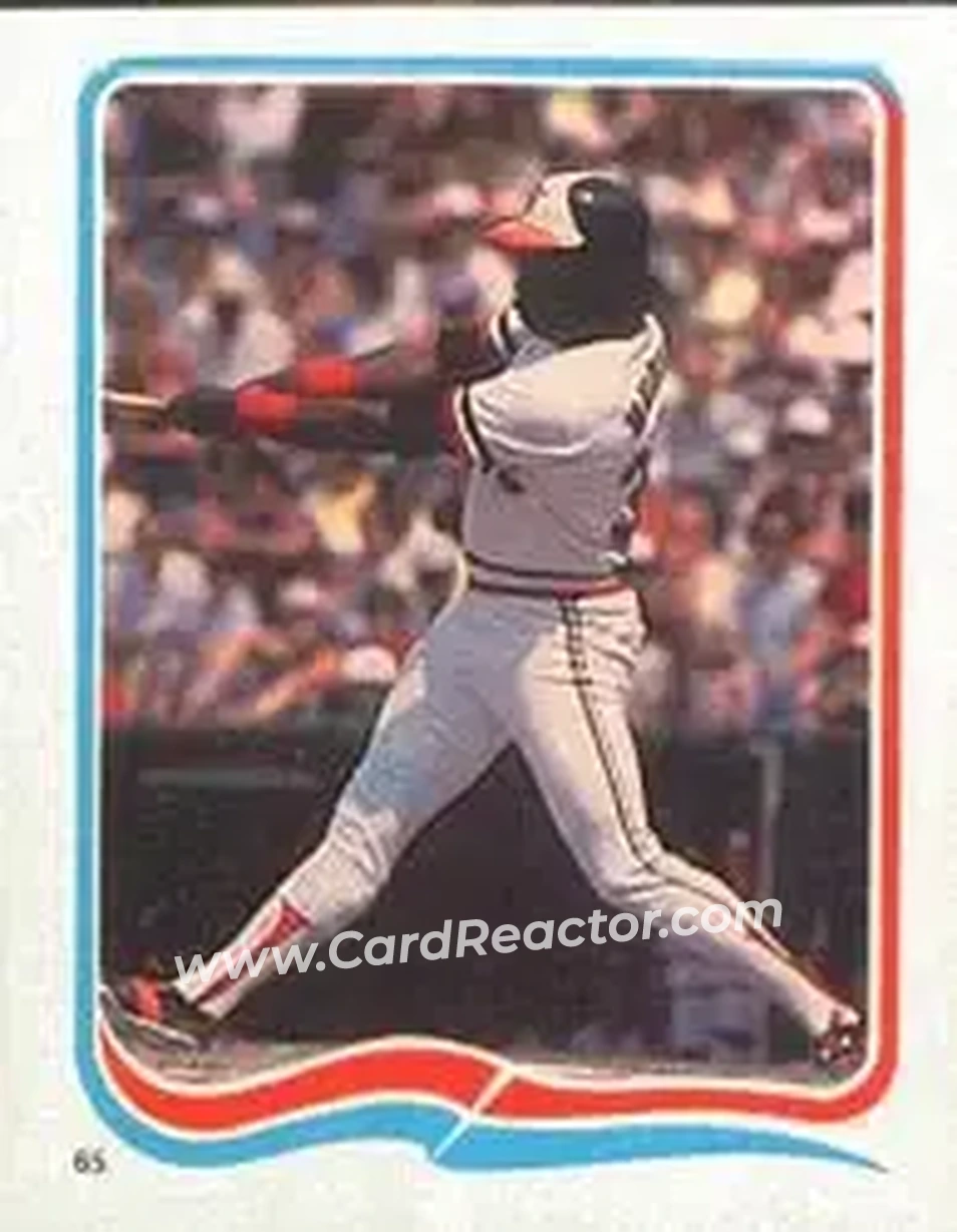 1985 Fleer Star Stickers #65 - Eddie Murray - Baltimore Orioles - Front
