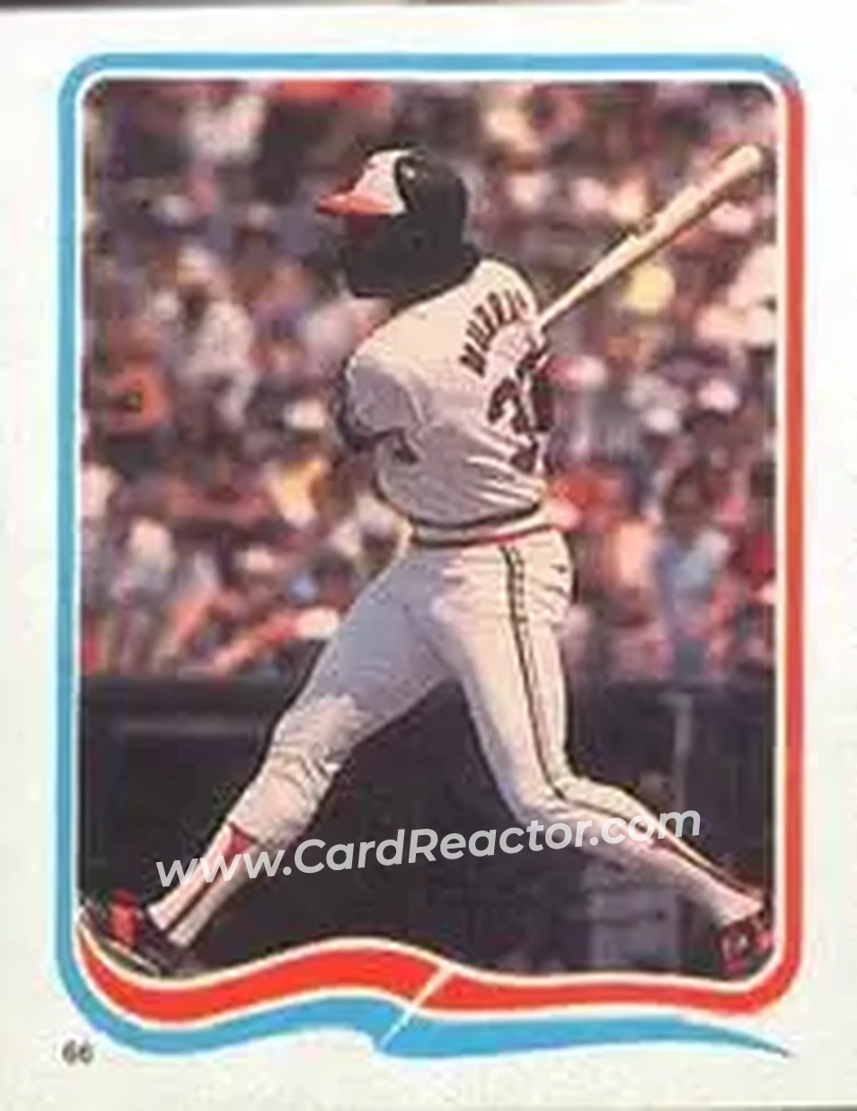 1985 Fleer Star Stickers #66 - Eddie Murray - Baltimore Orioles - Front