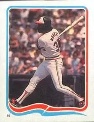 1985 Fleer Star Stickers #66 - Eddie Murray - Baltimore Orioles