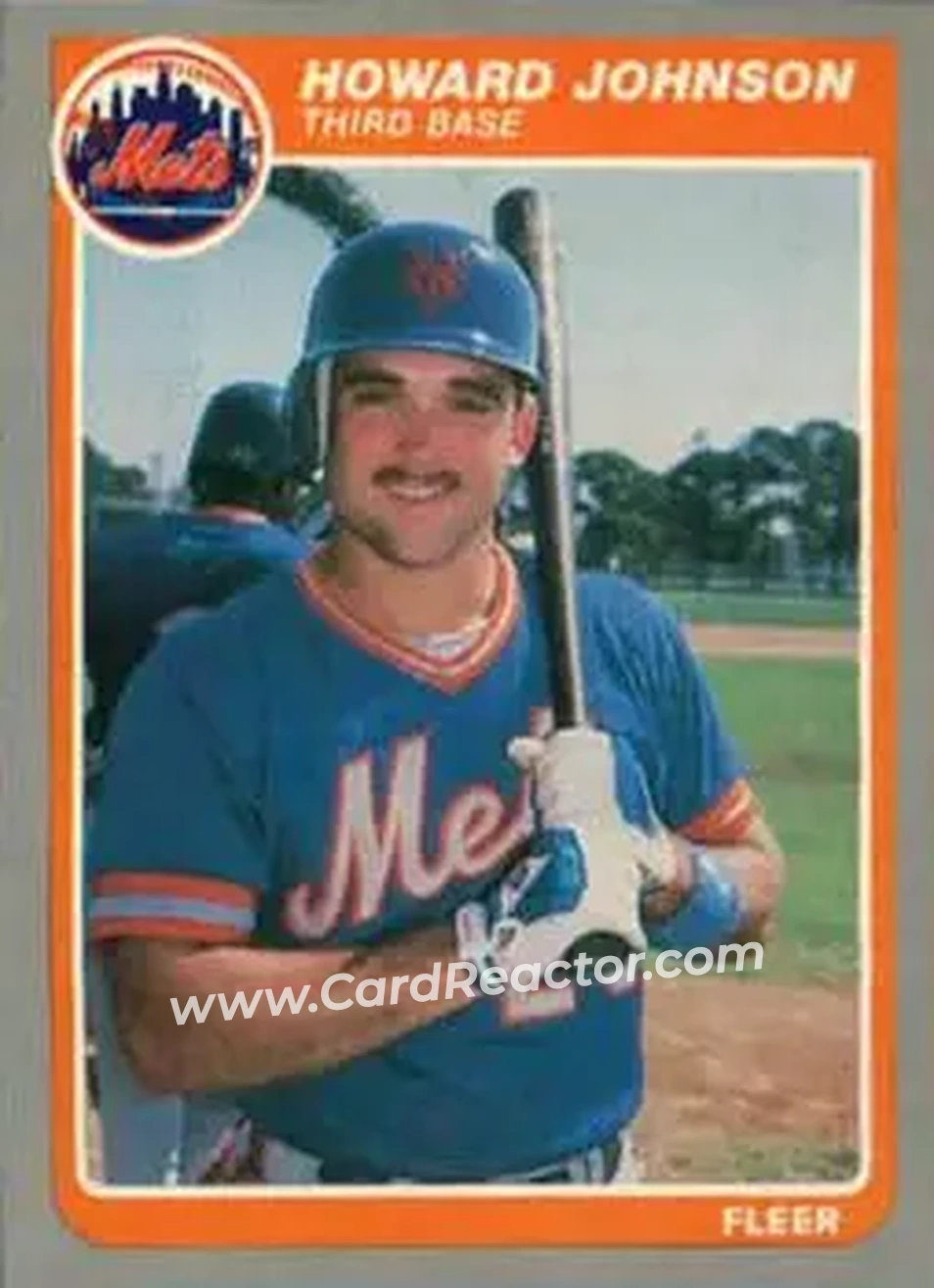 1985 Fleer Update #U-62 - Howard Johnson - New York Mets - Front