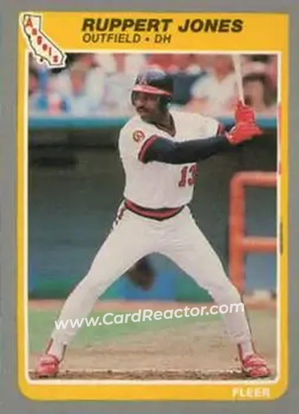 1985 Fleer Update #U-63 - Ruppert Jones - California Angels - Front