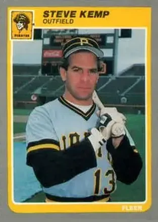 1985 Fleer Update #U-64 - Steve Kemp - Pittsburgh Pirates