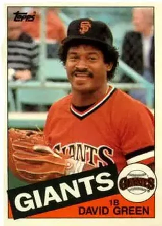 1985 Topps Traded #41T - David Green - San Francisco Giants