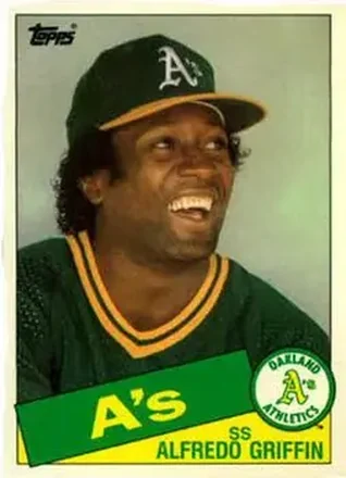 1985 Topps Traded #42T - Alfredo Griffin - Oakland Athletics