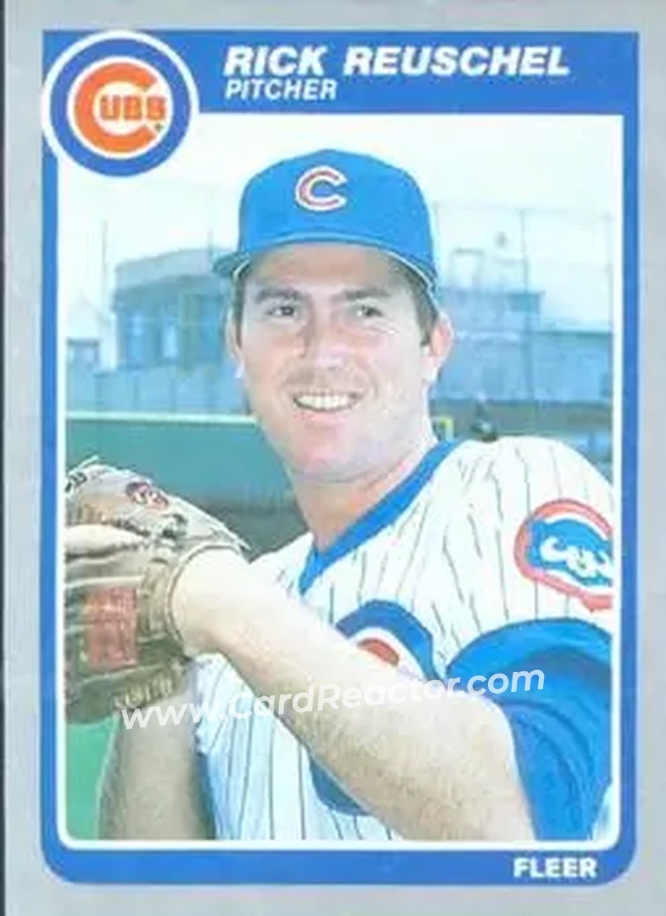 1985 Fleer #63 - Rick Reuschel - Chicago Cubs - Front