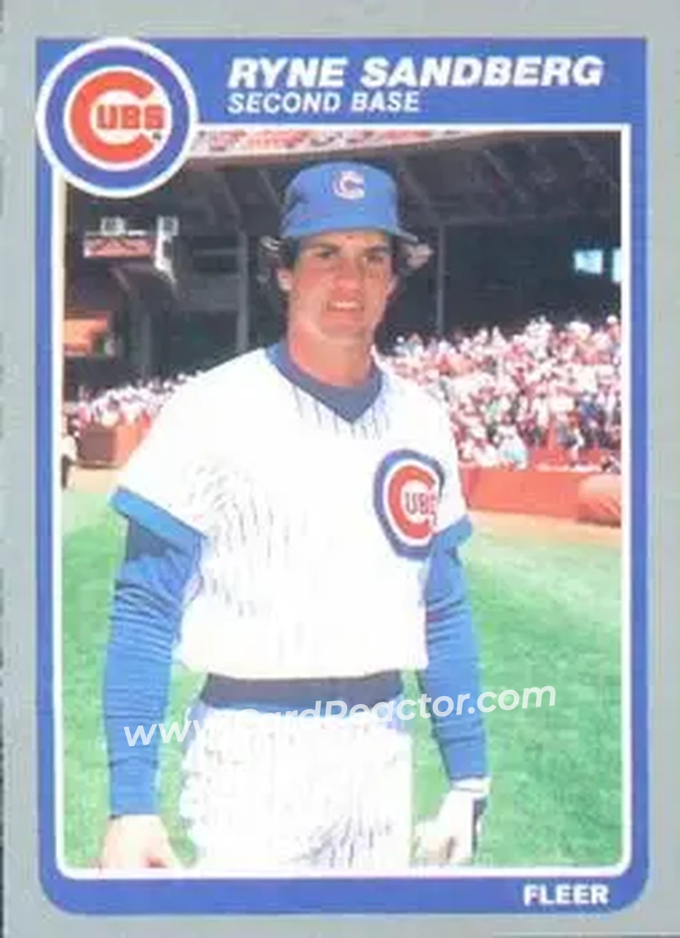 1985 Fleer #65 - Ryne Sandberg - Chicago Cubs - Front