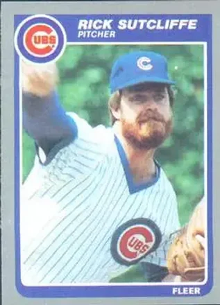 1985 Fleer #69 - Rick Sutcliffe - Chicago Cubs