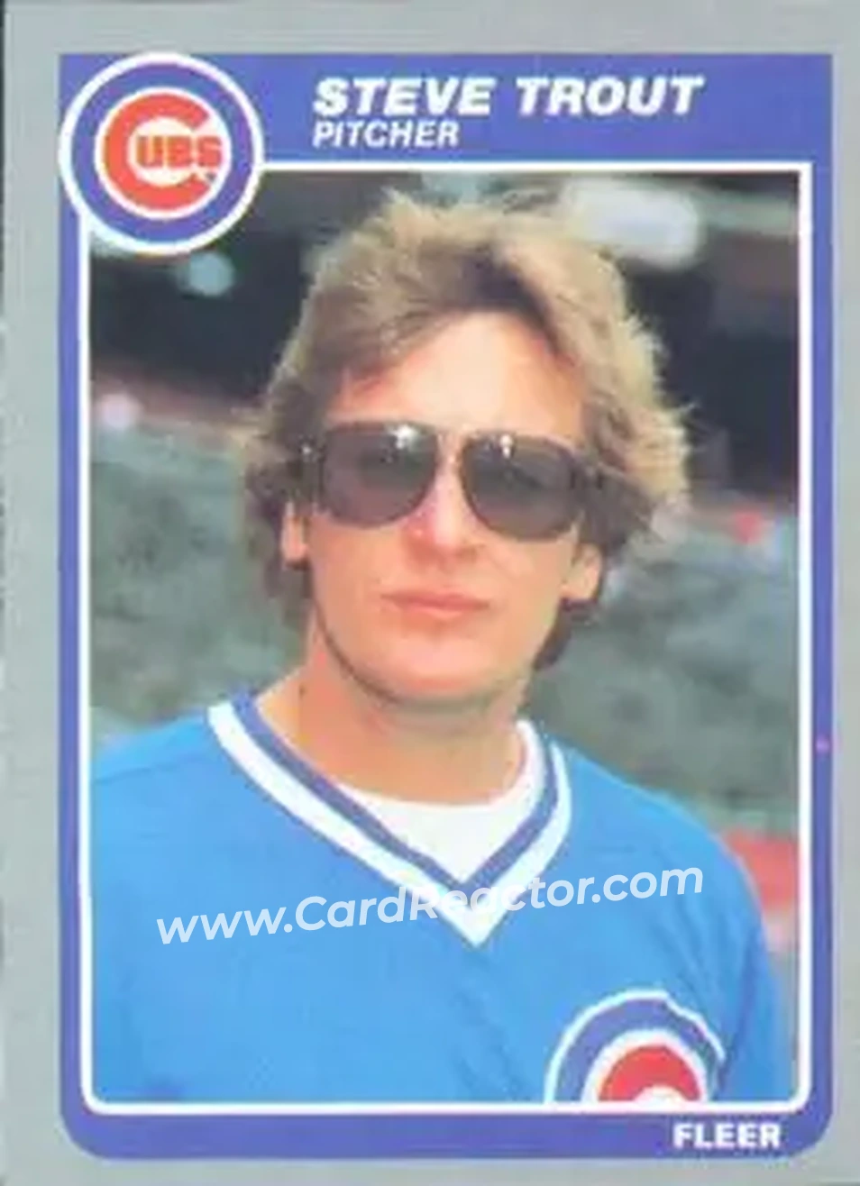 1985 Fleer #70 - Steve Trout - Chicago Cubs - Front