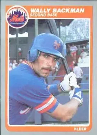 1985 Fleer #72 - Wally Backman - New York Mets
