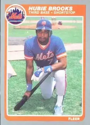 1985 Fleer #74 - Hubie Brooks - New York Mets