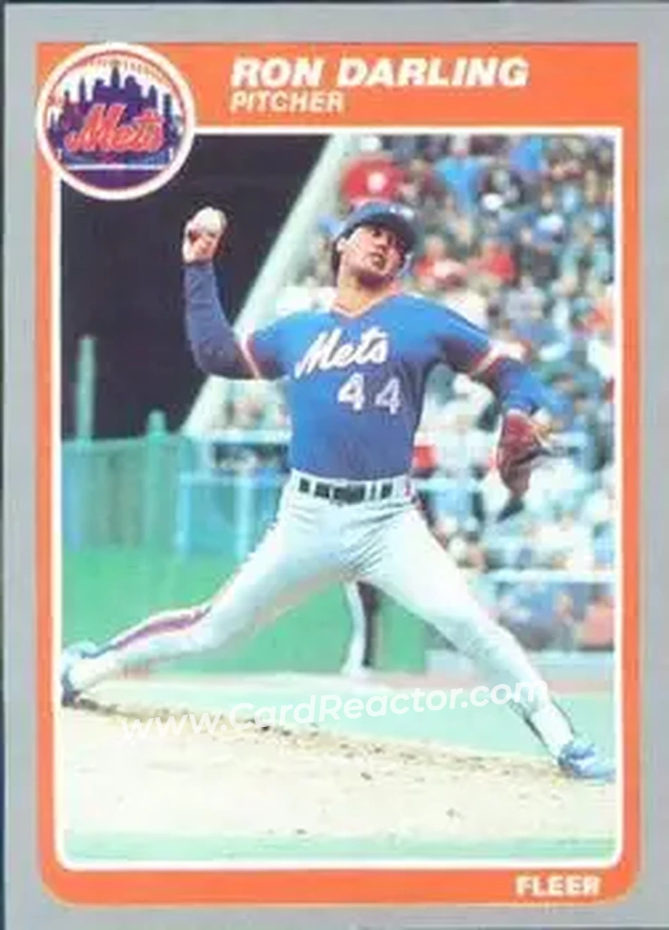 1985 Fleer #76 - Ron Darling - New York Mets - Front