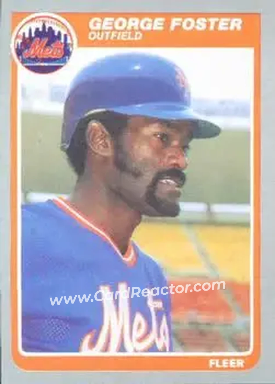 1985 Fleer #79 - George Foster - New York Mets - Front