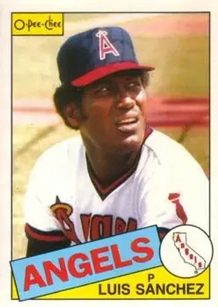 1985 O-Pee-Chee #42 - Luis Sanchez - California Angels