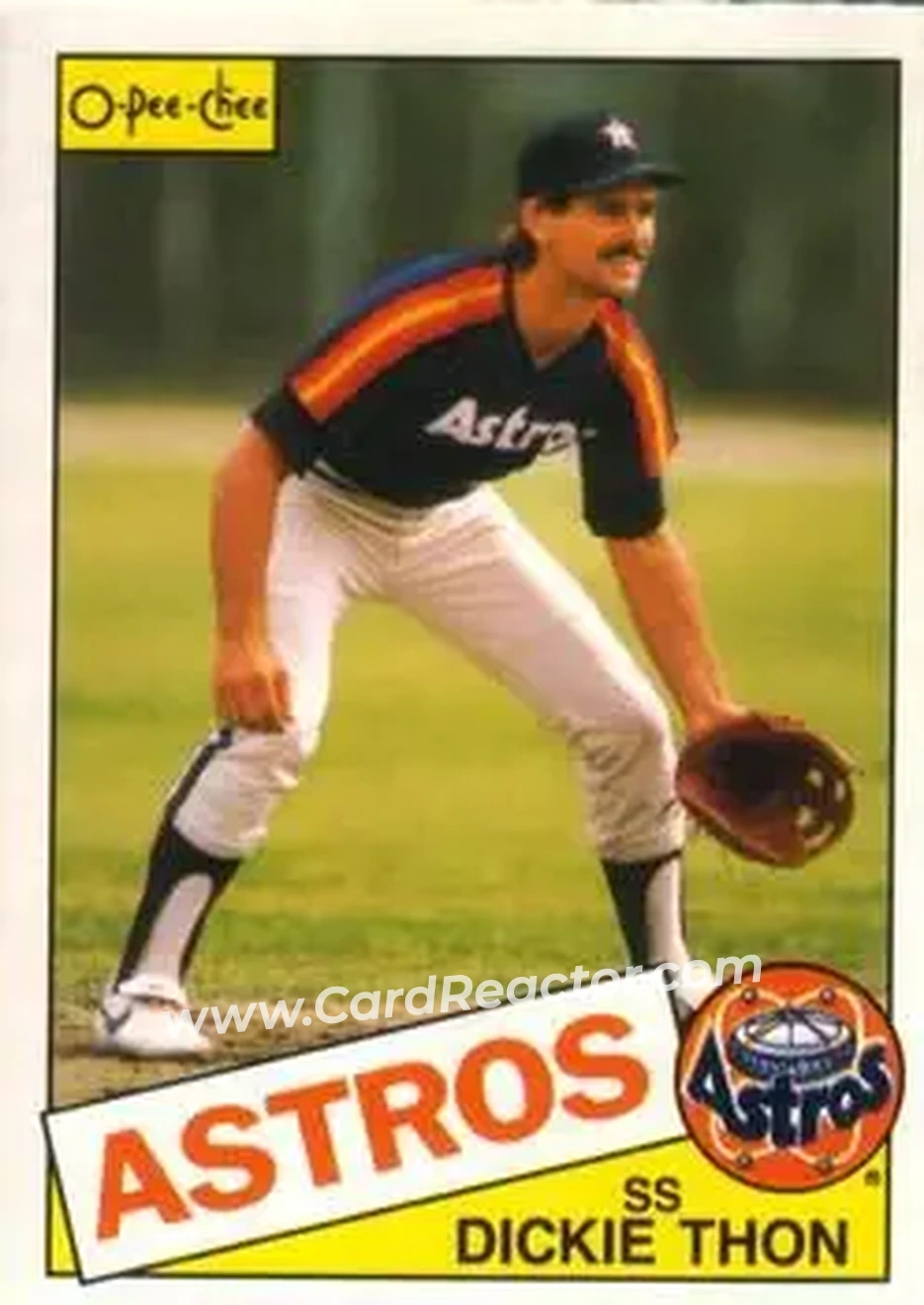1985 O-Pee-Chee #44 - Dickie Thon - Houston Astros - Front