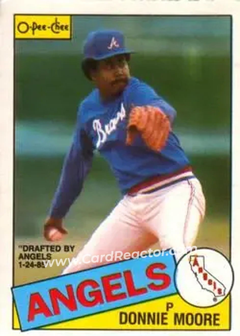 1985 O-Pee-Chee #61 - Donnie Moore - California Angels - Front 1985 O-Pee-Chee #61 - Donnie Moore - California Angels - Front