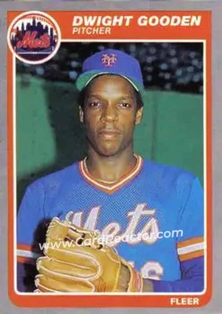1985 Fleer #82 - Dwight Gooden - New York Mets - Front