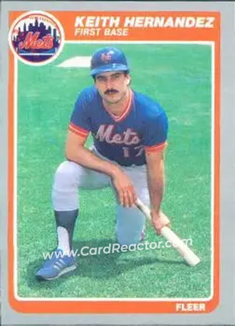 1985 Fleer #85 - Keith Hernandez - New York Mets - Front