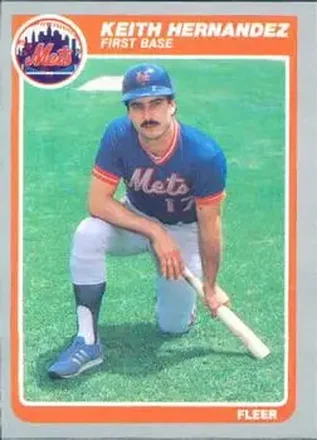 1985 Fleer #85 - Keith Hernandez - New York Mets