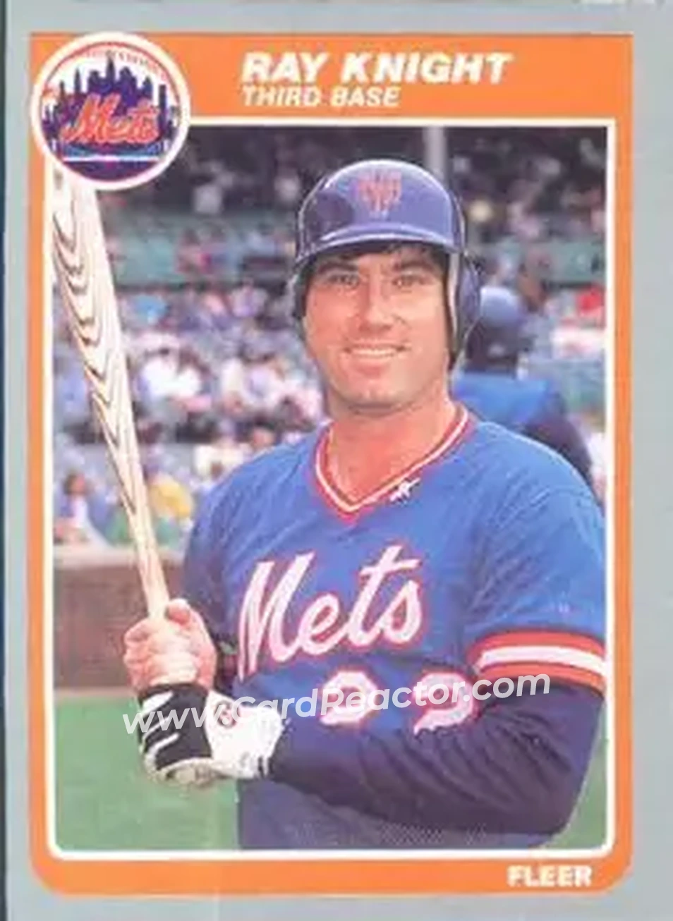 1985 Fleer #86 - Ray Knight - New York Mets - Front