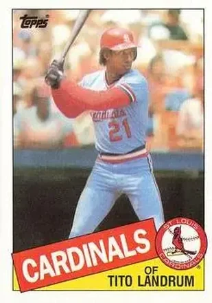 1985 Topps #33 - Tito Landrum - St. Louis Cardinals