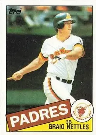 1985 Topps #35 - Graig Nettles - San Diego Padres