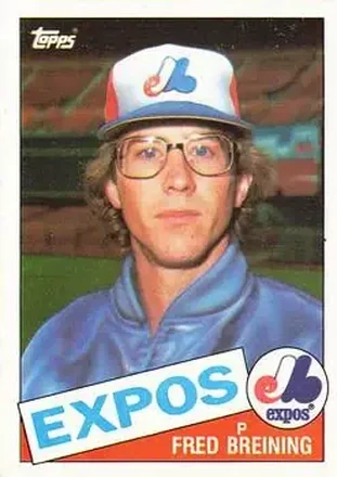 1985 Topps #36 - Fred Breining - Montreal Expos