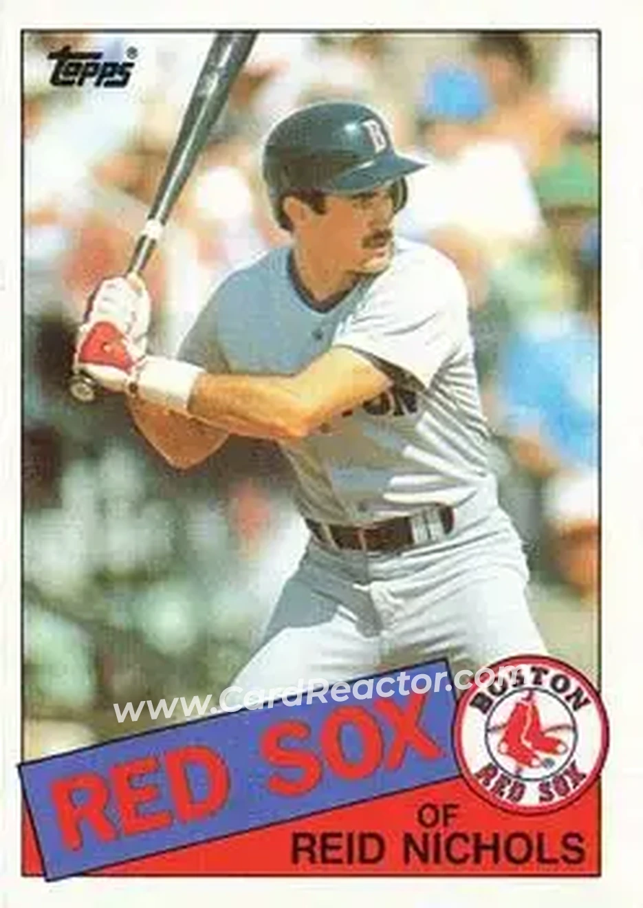 1985 Topps #37 - Reid Nichols - Boston Red Sox - Front