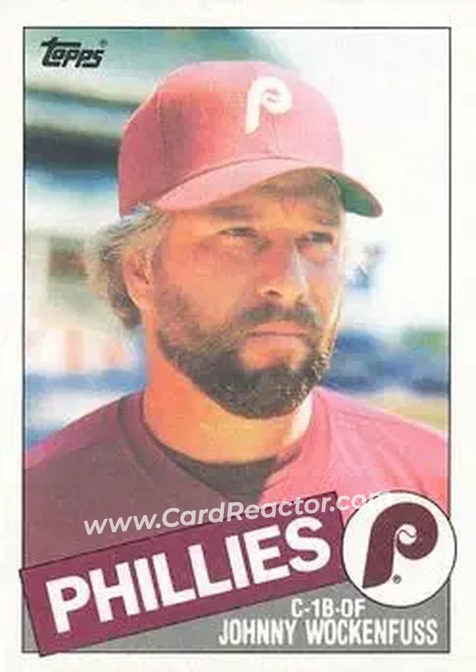 1985 Topps #39 - Johnny Wockenfuss - Philadelphia Phillies - Front