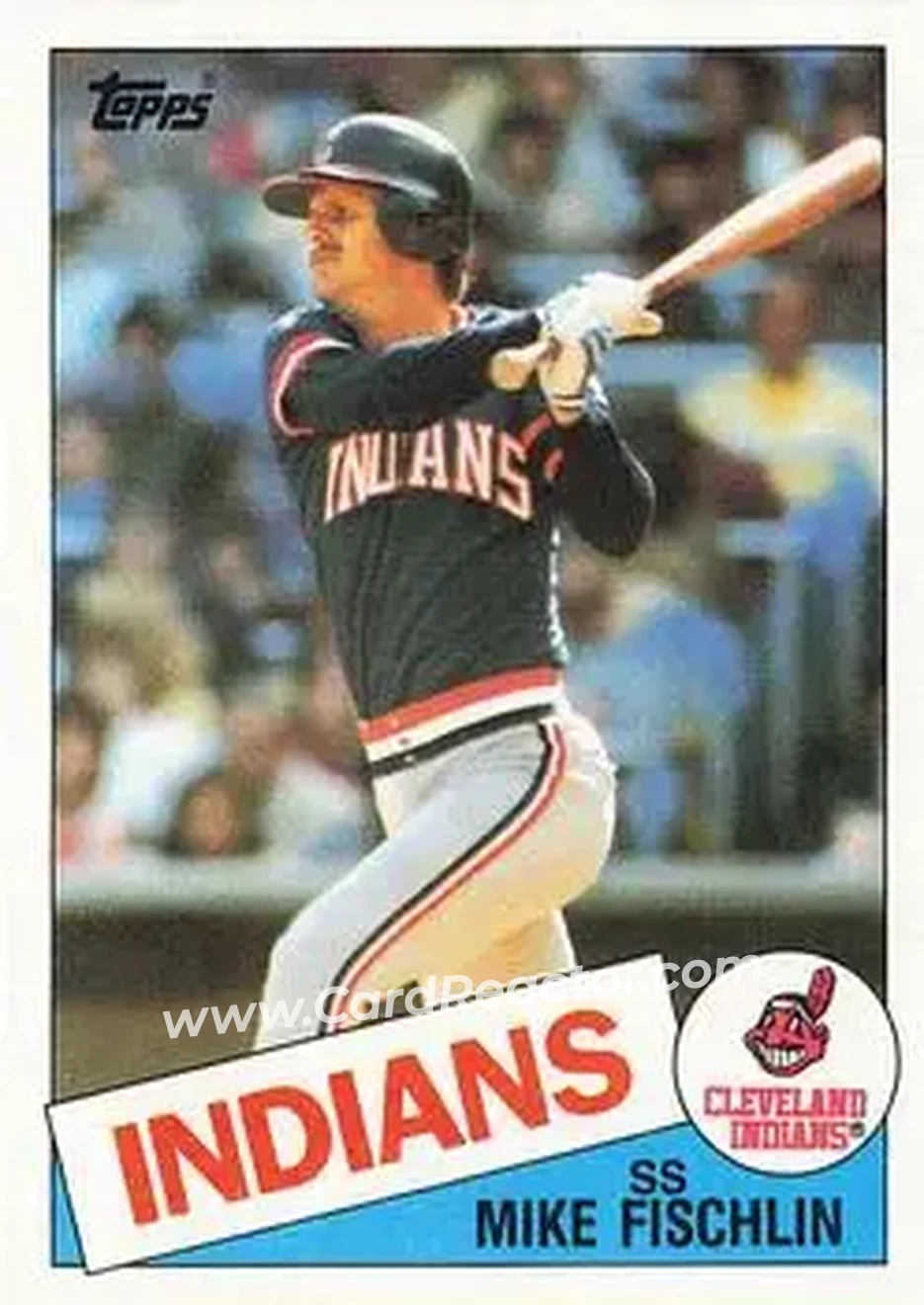 1985 Topps #41 - Mike Fischlin - Cleveland Indians - Front