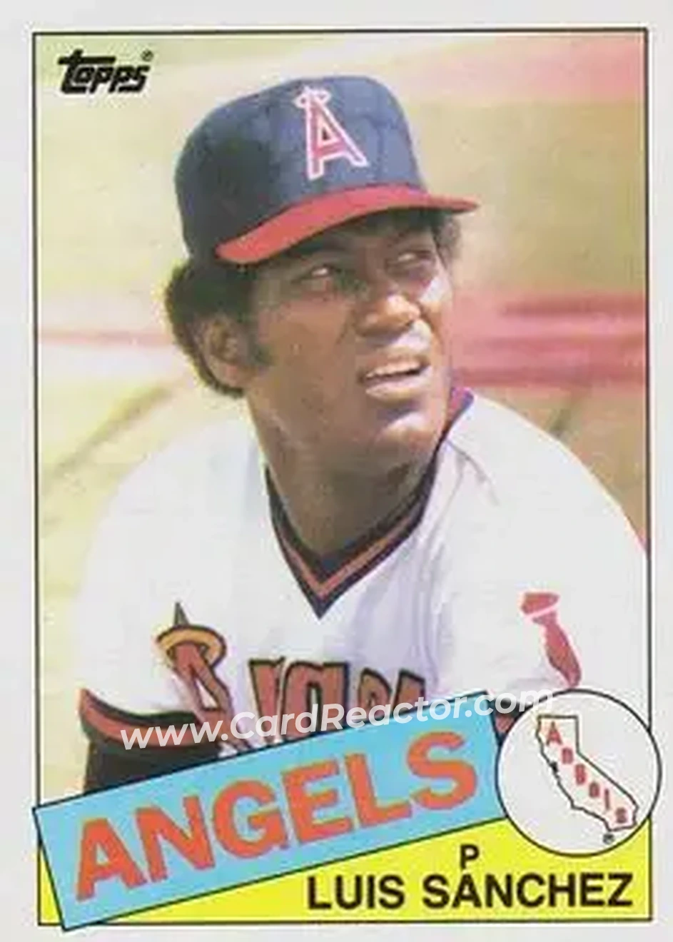 1985 Topps #42 - Luis Sanchez - California Angels - Front