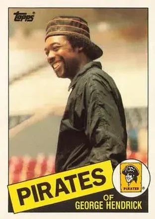 1985 Topps Traded #51T - George Hendrick - Pittsburgh Pirates