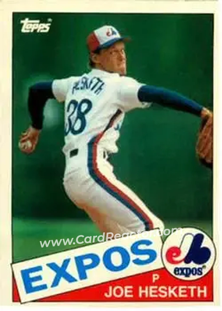1985 Topps Traded #52T - Joe Hesketh - Montreal Expos - Front