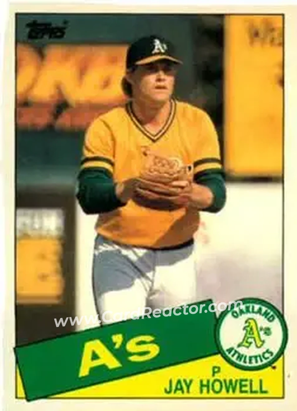 1985 Topps Traded #57T - Jay Howell - Oakland Athletics - Front