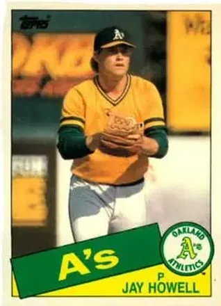 1985 Topps Traded #57T - Jay Howell - Oakland Athletics